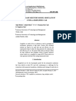 Multiphase Mixture Model Simulation Over A Simplified Car