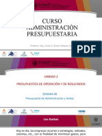 Adm Presupuestaria - Semana 8