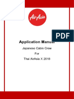 Application Manual: Japanese Cabin Crew For Thai Airasia X 2018