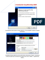 Manual de Instalación EasyWorship 2009