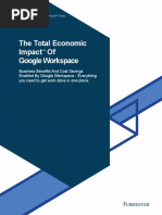 The Total Economic Impact of Google Workspace