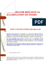 1 - Methods For Biological Examination of Foods
