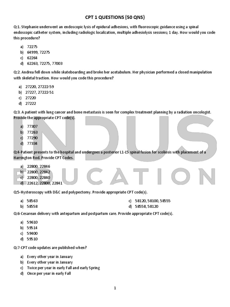 CPT Coding Questions Endoscopic Procedures, Orthopedic Surgeries