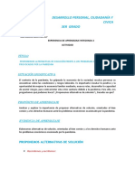 3er Grado Act.12 PROPONEMOS ALTERNATIVAS DE SOLUCIÓN FRENTE A LOS PROBLEMAS ECONÓMICOS PROVOCADOS POR LA PANDEMIA