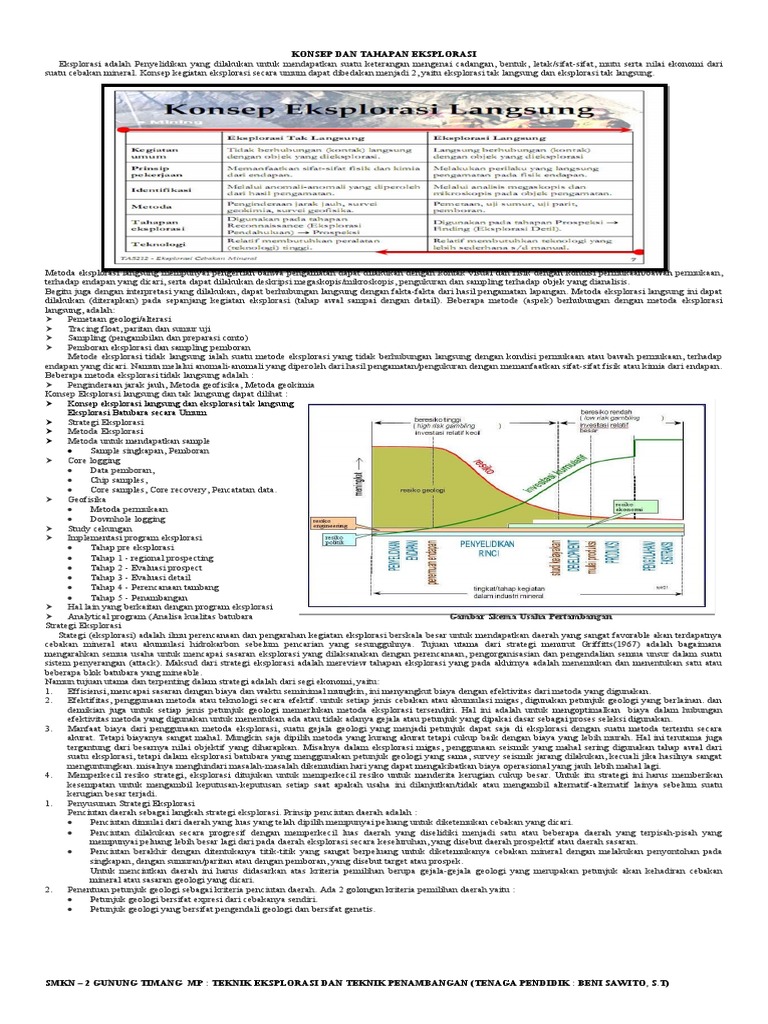 Tahapan dan Metode Eksplorasi Mineral | PDF