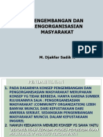 Pengorganisasian Dan Pengembangan Masy