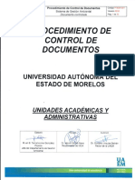 Procedimiento de control de documentos del SGA