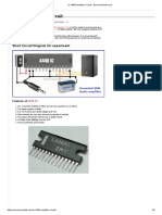 IC 4440 Amplifier Circuit: Short Circuit Diagram For Experiment