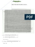 Correction Maths BacD 2012