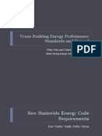 Texas Building Energy Performance Standards and Beyond 3-17