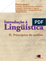 Resumo Introducao A Linguistica II Principios de Analise Jose Luiz Fiorin