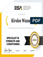 ISSA Strength and Conditioning Certification