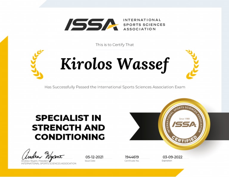 ISSA Strength and Conditioning Certification PDF