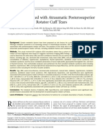 Factors Associated With Atraumatic Posterosuperior Rotator Cuff Tears