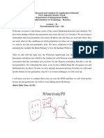 Marketing Research and Analysis-II (Application Oriented) Prof. Jogendra Kumar Nayak Department of Management Studies Indian Institute of Technology - Roorkee Lecture - 31 Non-Parametric Test - VII