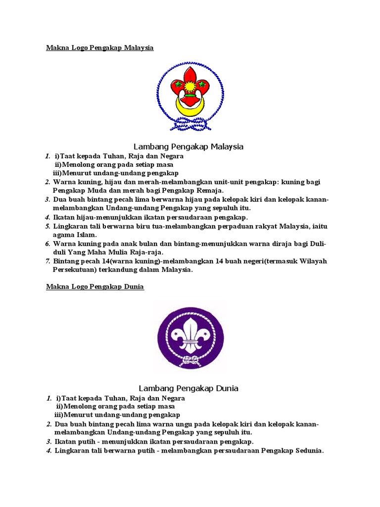 Makna Logo Pengakap Malaysia Pdf