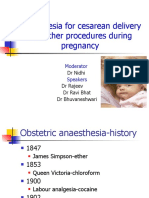 Anaesthesia For Caeserean Section and Procedures During Preg 2