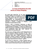 Corpo de Bombeiros Faz Visita Técnica Ao Unique Shopping Parauapebas