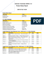 Cat Electronic Technician 2020A v1.0 Product Status Report