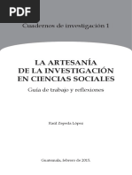 La Artesanía de La Investigación en Ciencias Sociales