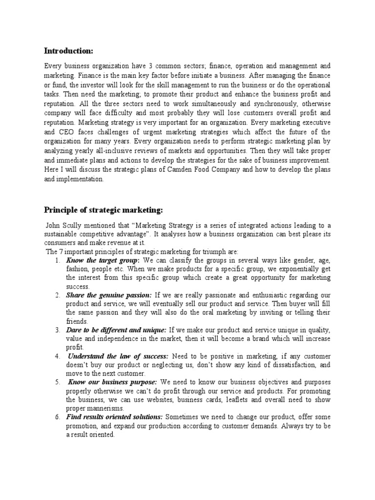 Strategic Marketing Planning Insights | PDF | Marketing Strategy ...