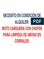 Aviso Necesito Moto Carguera