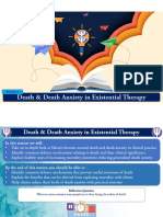 Death & Death Anxiety in Existential Therapy: Session 9
