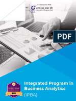 Integrated Program in Business Analytics: (IPBA)
