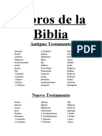 Libros de La Biblia