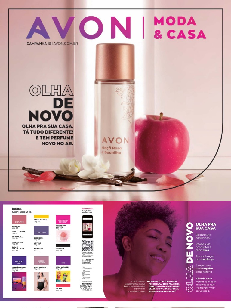 Avon Folheto Cosméticos Campanha 13/2020