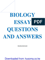 Biology Revision Essay Questions and Answers For Secondary Kusoma - Co - .Ke