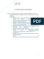 Selección de Temas de Interés