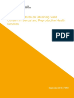 FSRH Service Standards On Obtaining Valid Consent in SRH Services 2018