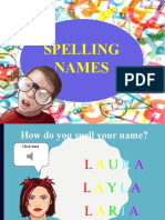 Spelling Names - Fun Activities Ok