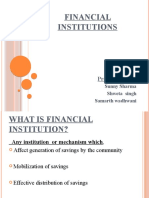 Financial Institutions: Presentation by
