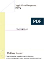 MCL756: Supply Chain Management: Sensitivity of EOQ