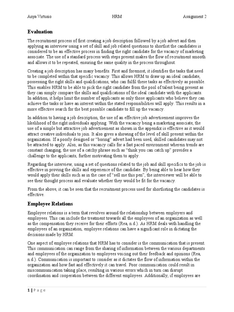 Application of HR Practices | PDF | Employment | Human Resource Management