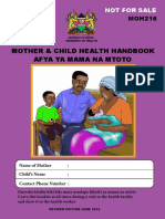 Mother Child Health Handbook MOH 16032017