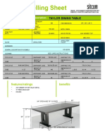 Product Selling Sheet: TAY401-JAV Taylor Dining Table