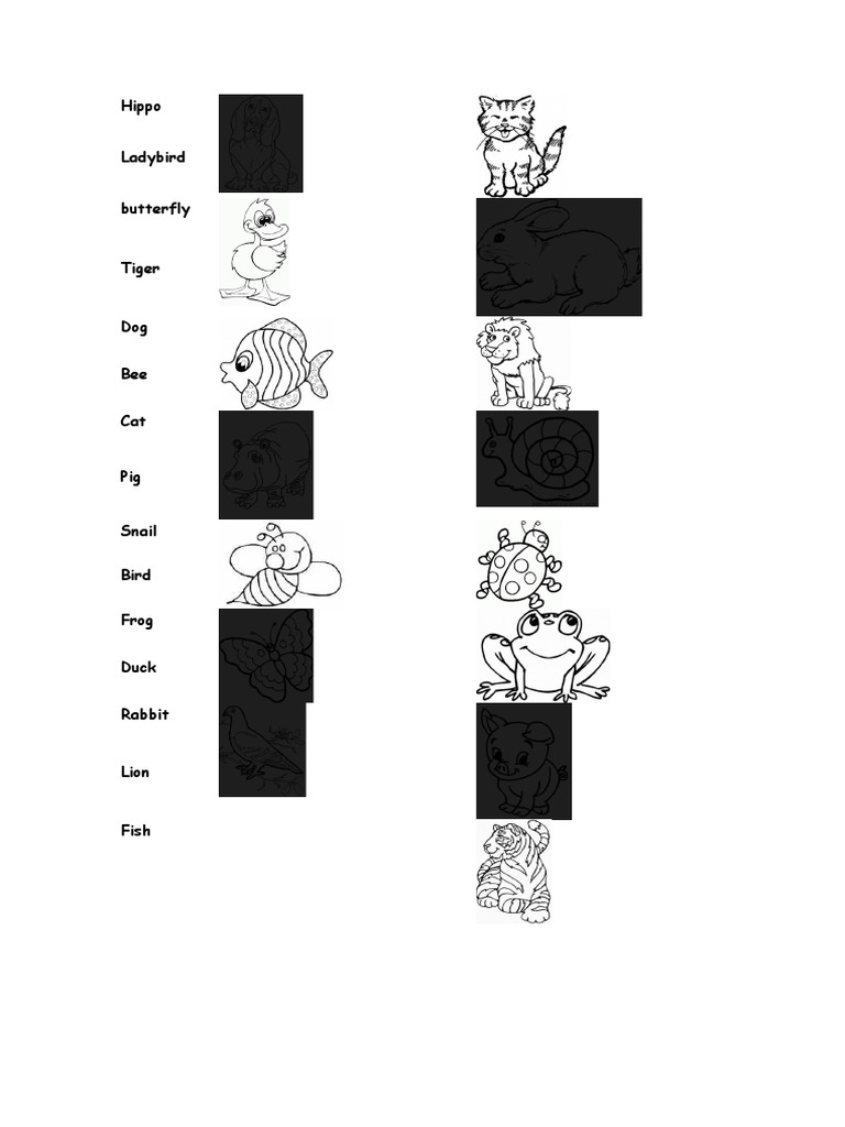 Animals Match | PDF