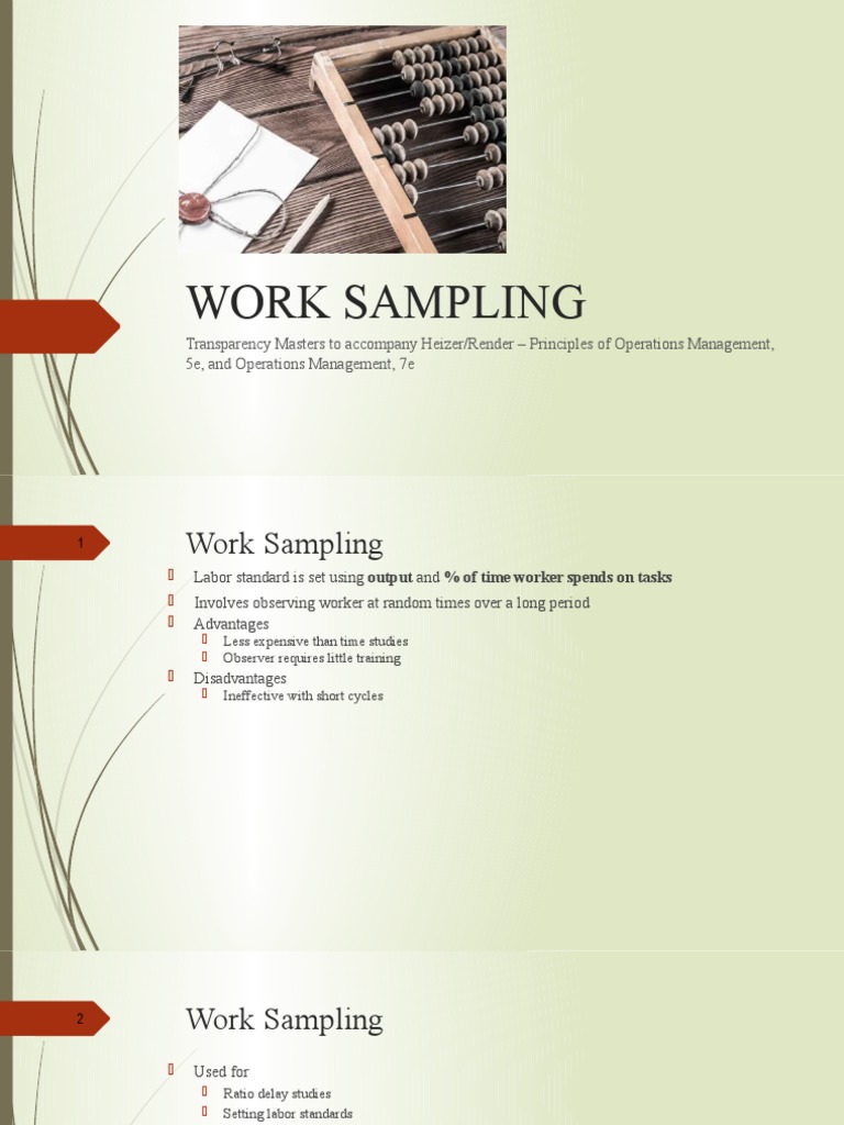 Work Sampling | PDF