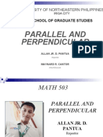 Parallel and Perpendicular: University of Northeastern Philippines