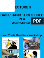 Basic Hand Tools Used INA Workshop