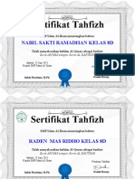 Certificate-Tahfizh Kak Danil 8D4