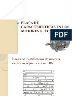 Placa de Características en Los Motores Eléctricos
