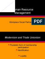 HRM - Workplace Social Partnership