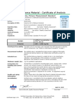 Certified Reference Material - Certificate of Analysis: Ketamine, Primary Measurement Standard