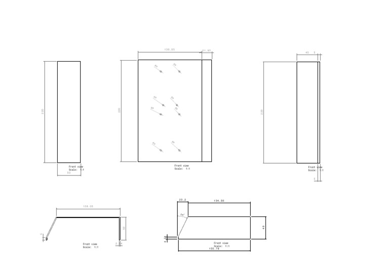 Front View Scale: 1:1 Front View Scale: 1:1 Front View Scale: 1:1 | PDF