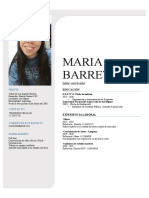 Curriculum de Maria Barreto