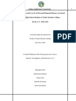 An Evaluation On The Levels of Personal Financial Mastery of Selected Senior High School Students at Unida Christian Colleges For The A.Y. 2020-2021